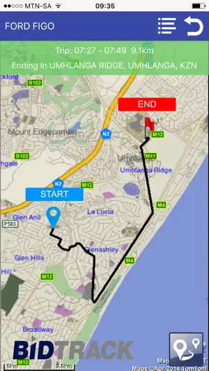 Bidtrack Fleet Mobile screenshot 1