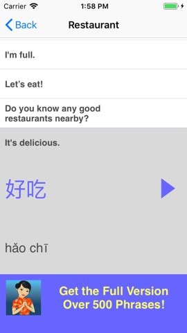 Speak Chinese Phrasebook Liteのおすすめ画像4