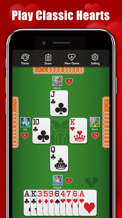 Hearts : Classic Card Games Screenshot