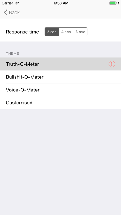 Screenshot #2 pour Truth-O-Meter