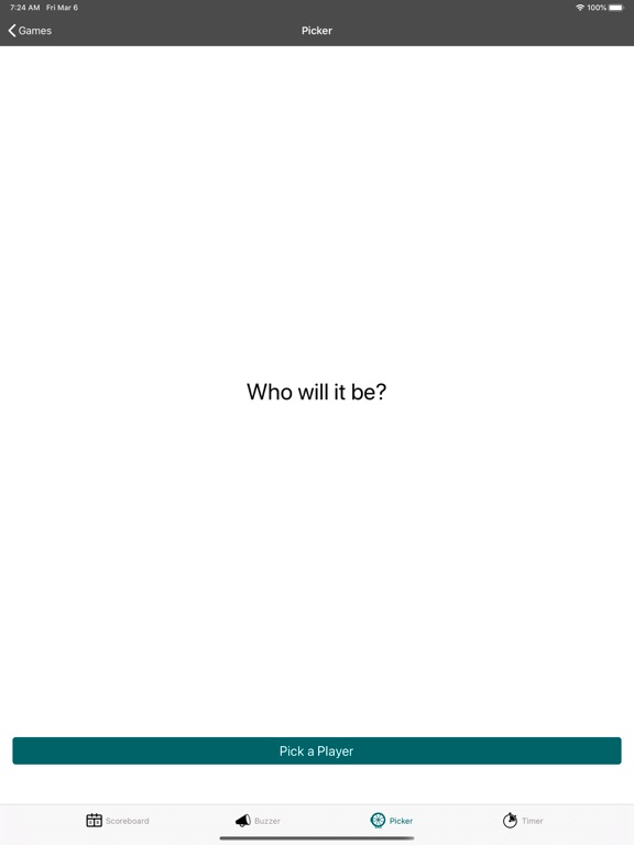 Keep Score GameKeeper iPad screenshot 5 - Games app