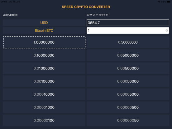 Screenshot #4 pour Speed Crypto Converter