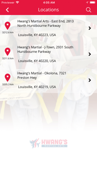 Hwang's Martial Arts iPhone screenshot 2 - Health & Fitness app