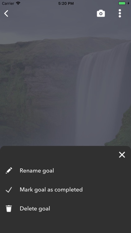 Goals tracker