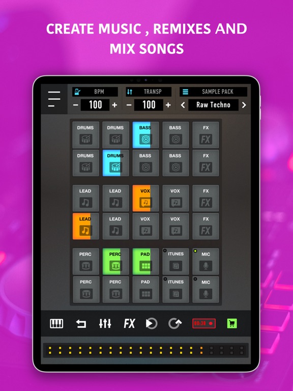 MixPads-ドラムマシンでビートを作るのおすすめ画像1