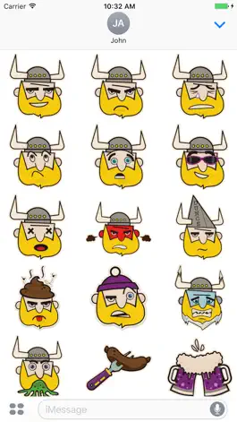 Game screenshot Vikings Head Sticker Pack mod apk