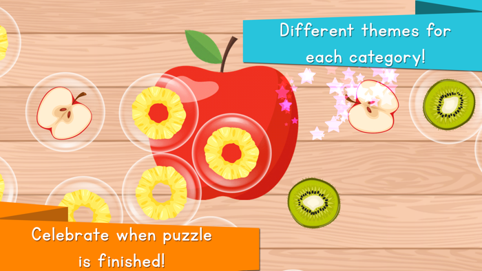 Puzzle Games for Kids Food