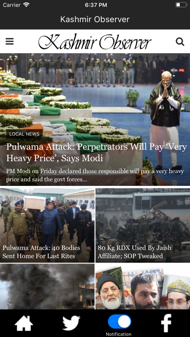 Screenshot #2 pour Kashmir Observer