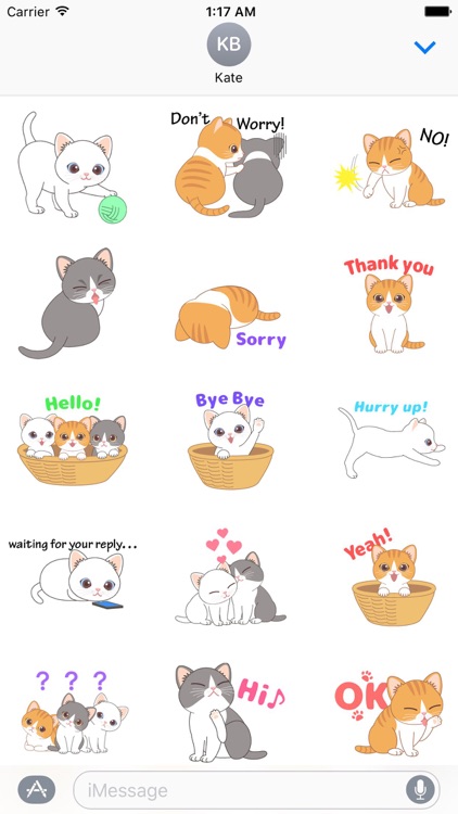So Cute Kitty Animated Sticker