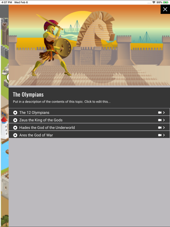 Greek Mythology: Gods & Heroes iPad screenshot