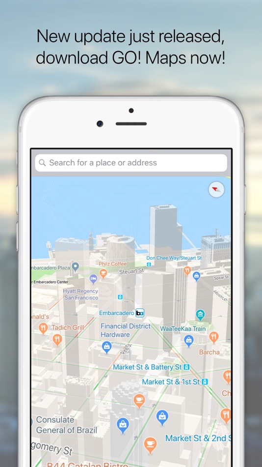 #4. GO! Maps (iOS) Podle: ERBA MUSAVIRLIK ITHALAT IHRACAT VE PAZARLAMA LIMITED SIRKETI