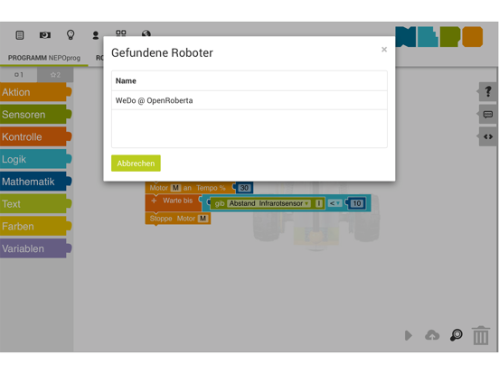 Screenshot #6 pour Open Roberta Mobile