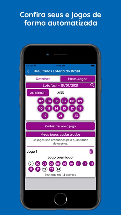 Resultados Loteria do Brasil Screenshot