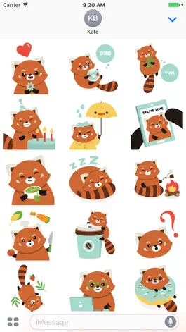 Game screenshot Red Panda Sticker Fun mod apk