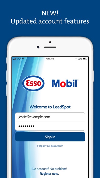FleetLeads Esso Mobil Screenshot