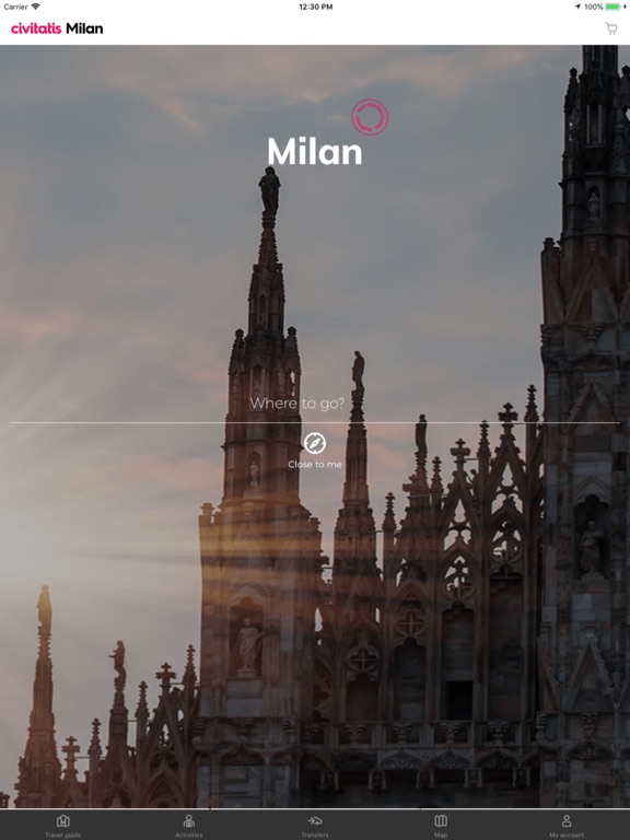 Milan Guide by Civitatis iPad screenshot 1 - Travel app