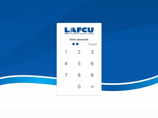 LAFCU Mobile iPad screenshot 2 - Finance app