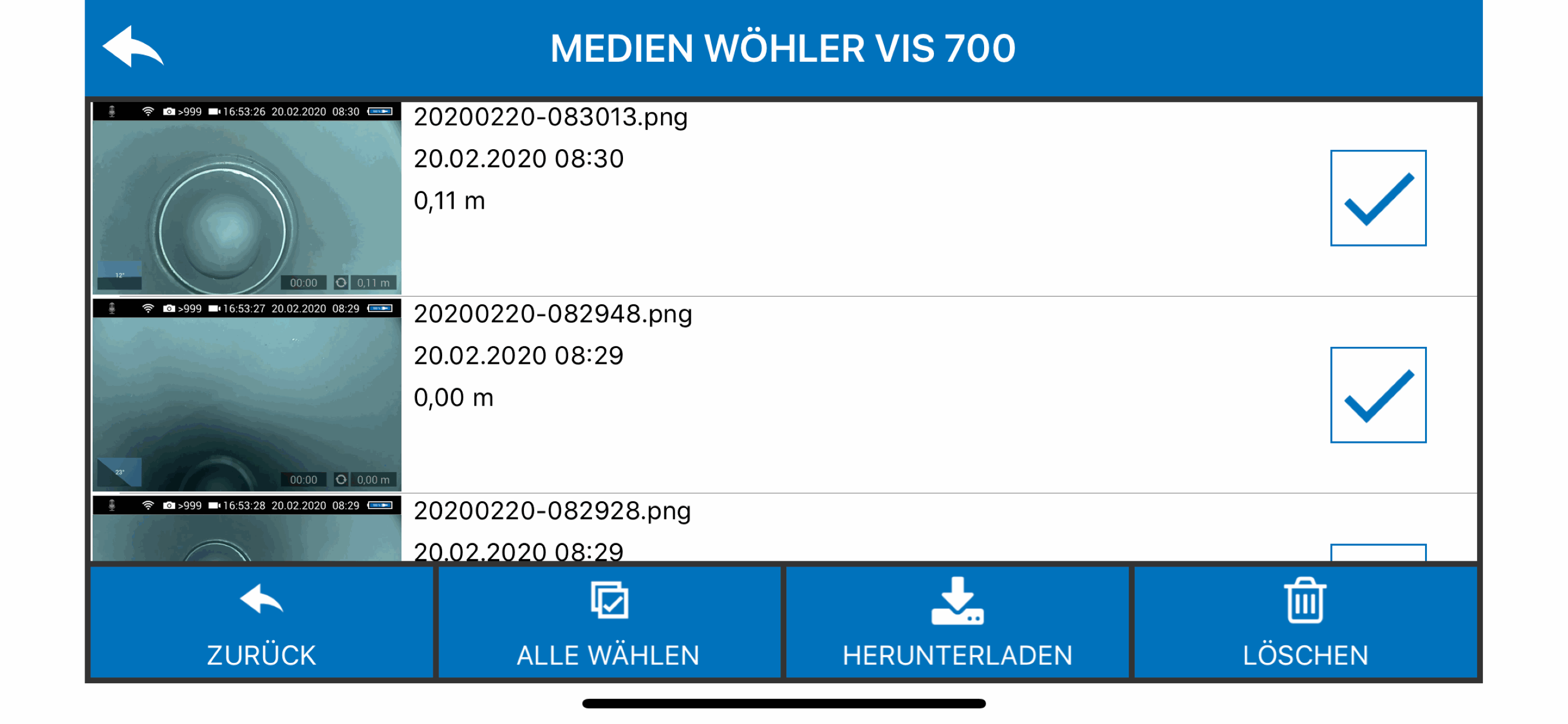 Video Inspektion App screenshot 8
