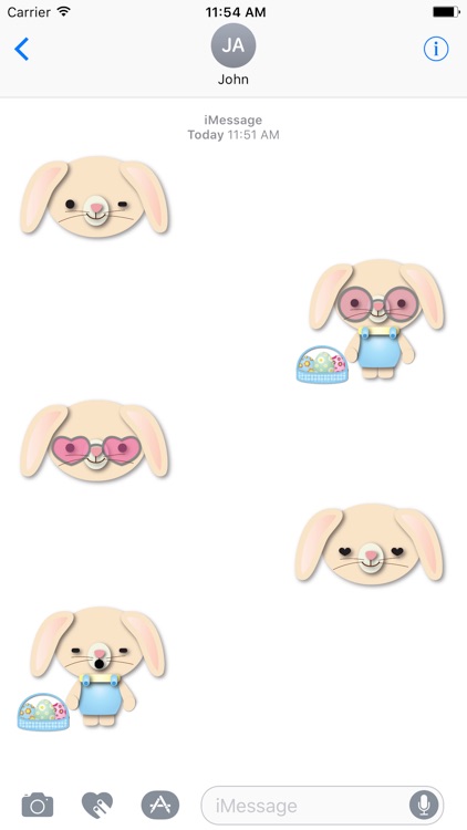 Easter Bunny Emoji Stickers screenshot-3