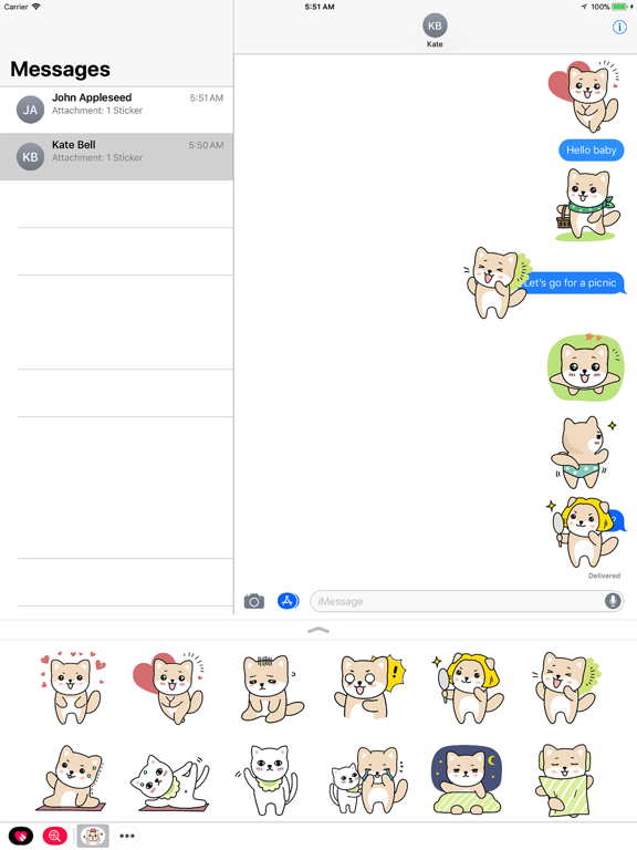 Screenshot #4 pour Lovely Doggy Sticker Pack