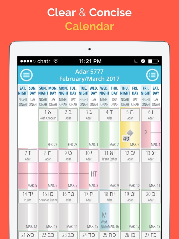 Screenshot #4 pour My Mikvah Calendar