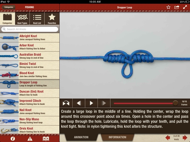 Animated Knots by Grog  Learn how to tie knots with step-by-step animation