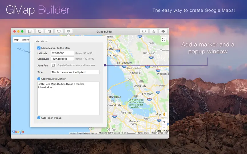 Capture d'écran de GMap Builder sur iPhone 5