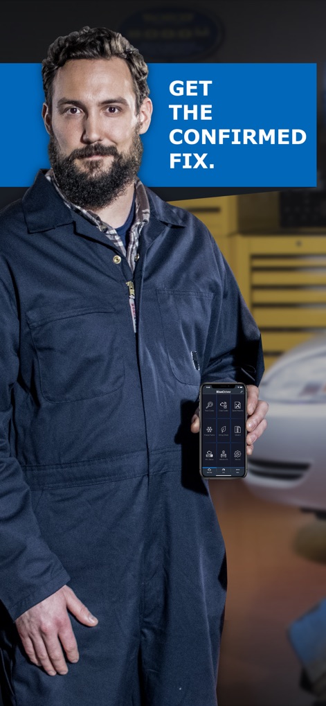 BlueDriver OBD2 Scan Tool - The app's intuitive interface provides a central hub for vehicle diagnostics, displaying a range of functions from check engine light analysis to detailed live data monitoring.