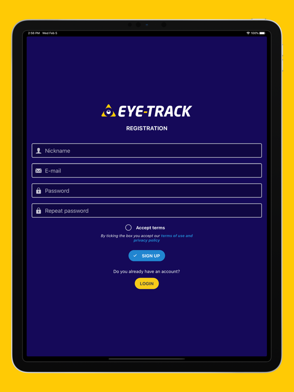 Screenshot #6 pour EYE-TRACK timing