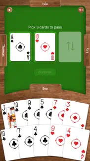 hearts - queen of spades iphone screenshot 2