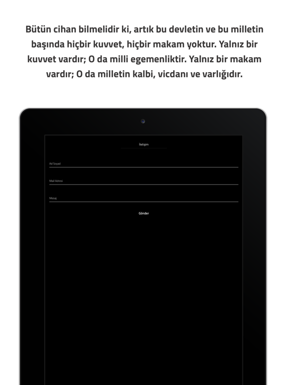 Her Gün Atatürk iPad screenshot 4 - Education app