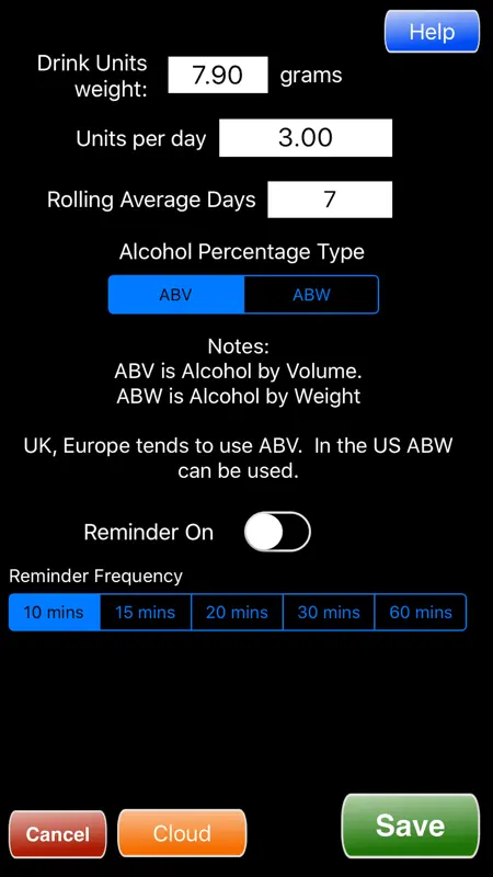 Alcohol Units Calculator screenshot 5 of 5