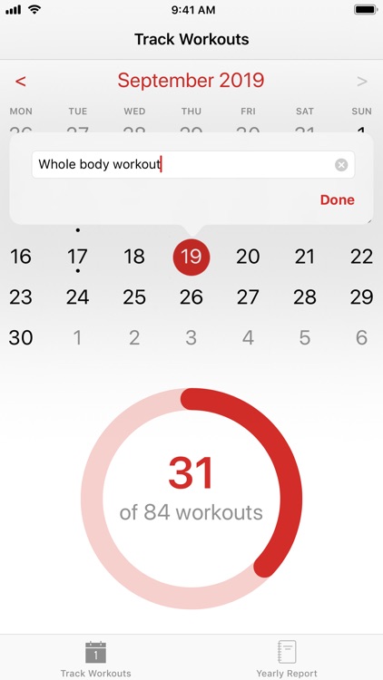 Simplest Workout Tracker