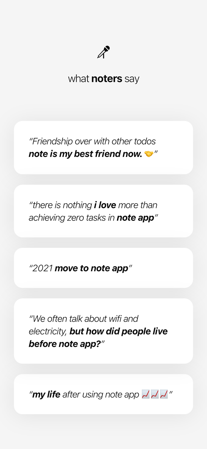 Note - to do list and tasks