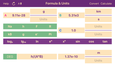 Screenshot #1 pour Formula & Units