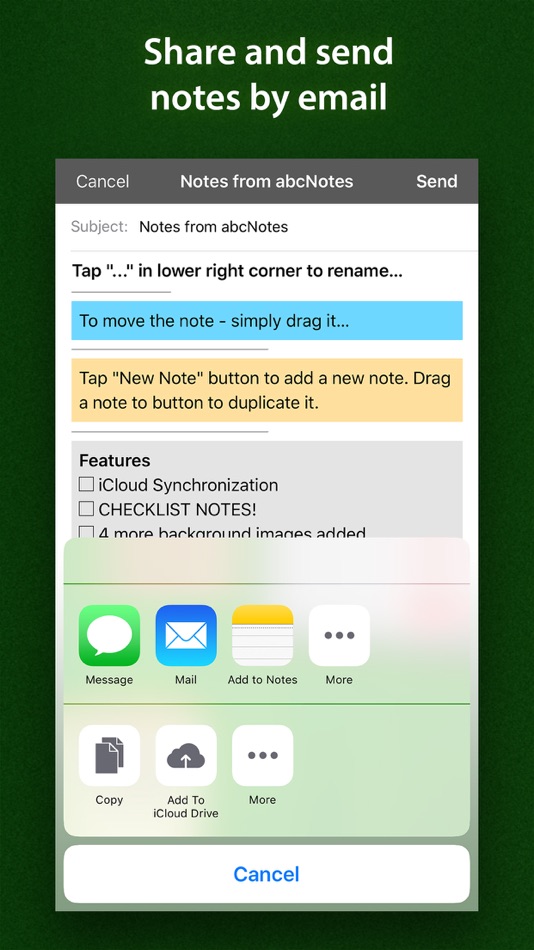 #5. abcNotes - Sticky Note Madness (iOS) By: ALSEDI Group