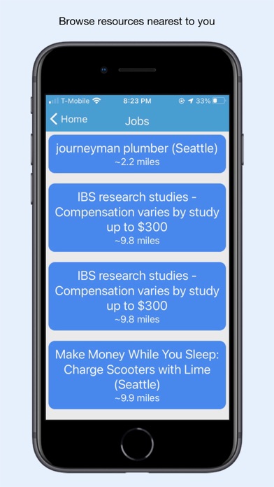 Comeback - Homeless Resources Screenshot