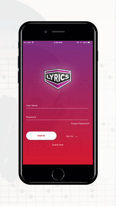 Lyrics.com Screenshot