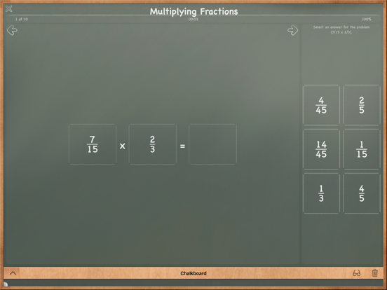 MathBoard Fractions iPad app afbeelding 4