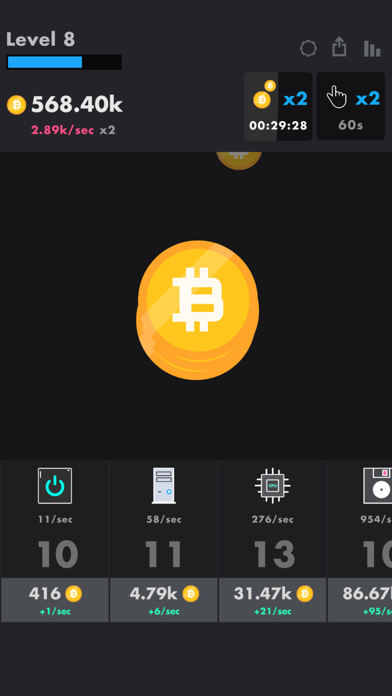 Bitcoin! Screenshot on iOS