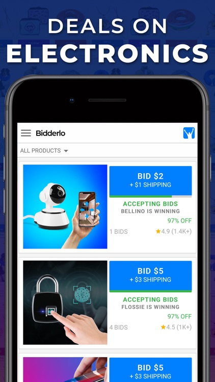 BIDDERLO: DEALS FROM $1 screenshot-4