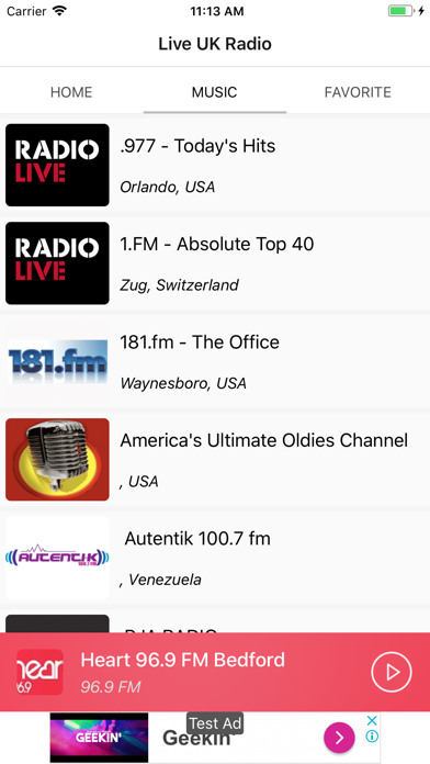 UKRadio Live Music and News FM screenshot 3