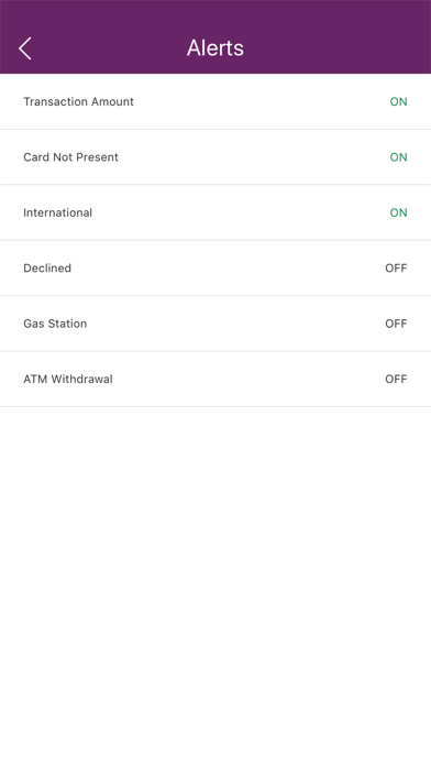 AlaTrust Card Controls screenshot 3
