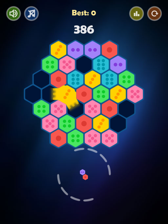 Screenshot #5 pour Hex Merge!