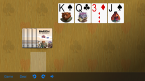 5 Solitaire card games screenshot