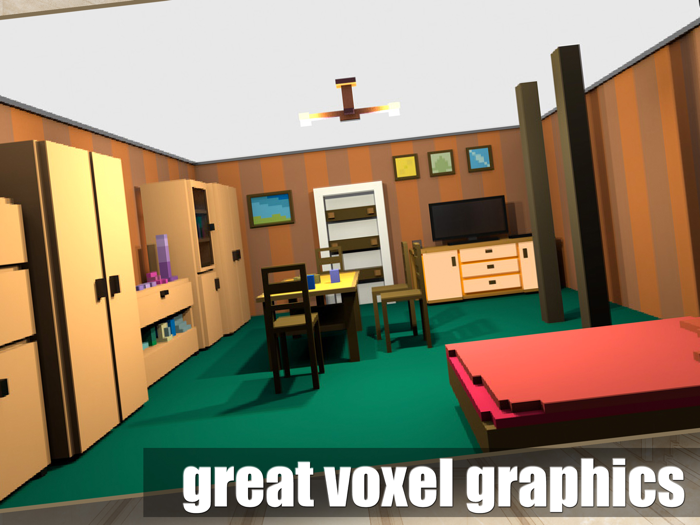 Room escape in voxels