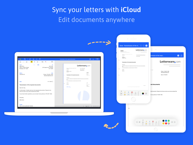 ‎EasyLetter - Schermata di invio lettere