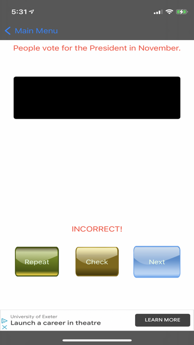 USA Civic Exam - 2021 Latest Screenshot