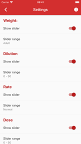 Infusion pump screenshot 2
