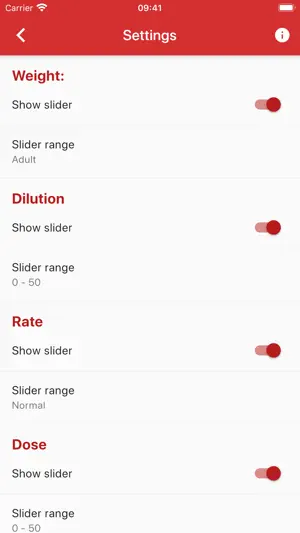 Infusion pump screenshot 2
